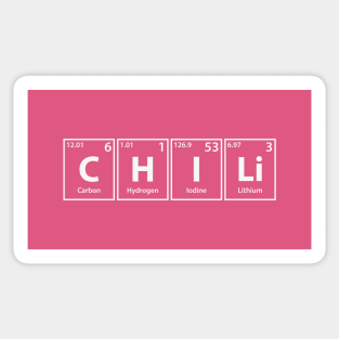 Chili (C-H-I-Li) Periodic Elements Spelling Sticker